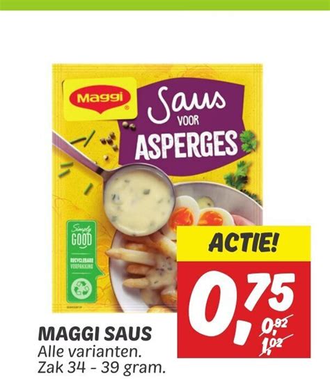 Maggi Saus Zak 34 39 Gram Aanbieding Bij Dekamarkt