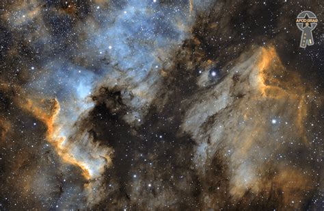 NGC 7000 In Hubble Palette Apod GrAG