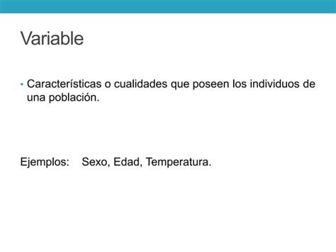 Tipos De Variables Y Medidas Ppt