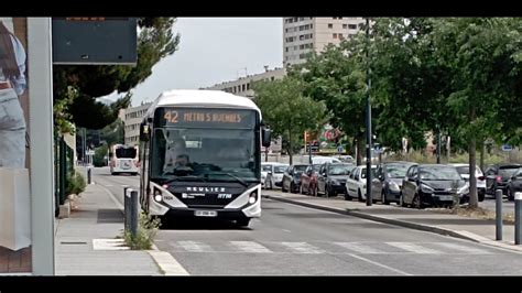 RTM Heuliez GX 337 Elec sur la ligne 42 destination Métro 5 Avenues