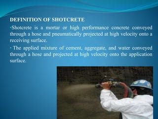 SHOTCRETE TECHNOLOGY PPT