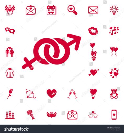 Illustration Male Female Sex Symbol On Stock Vector Royalty Free