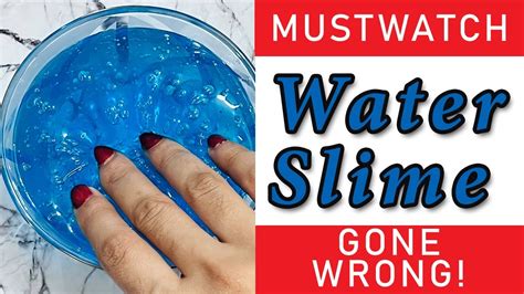 Wow Water Slime 💧 Asmr Jiggly Water Slime At Home💦🎧👅 Youtube