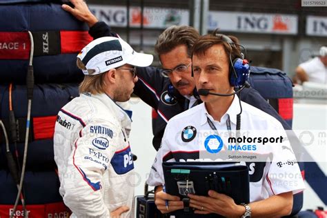 Nick Heidfeld Ger Bmw Sauber F And Dr Mario Theissen Ger Bmw