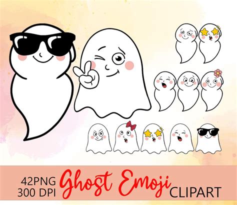 Ghost Emoji Clipart, Funny Emoji, Halloween Clipart, Emoji Png ...