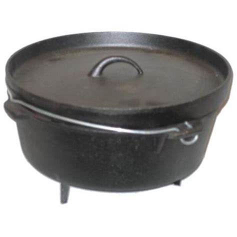 Cajun Classic 6 Quart Seasoned Cast Iron Camp Pot With Legs Gl10457s Bbqguys