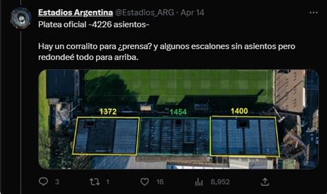 Estadios Argentina On Twitter Dos Capturas De La Platea Oficial Se