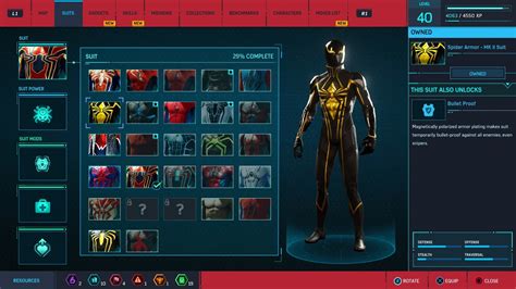 Marvels Spider Man For Playstation 4 How To Unlock Every Suit