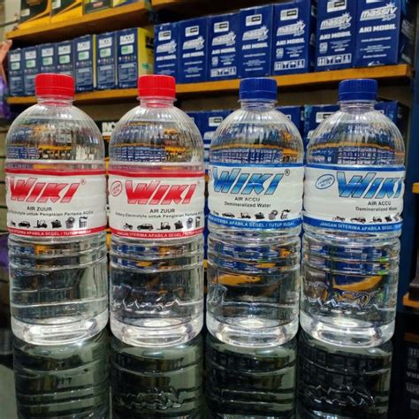 Jual Air Zuur Merah Air Aki Biru Wiki Kemasan Liter Shopee Indonesia