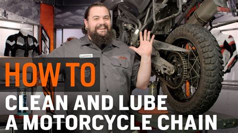 How To Clean And Lube Your Motorcycle Chain At Youtube