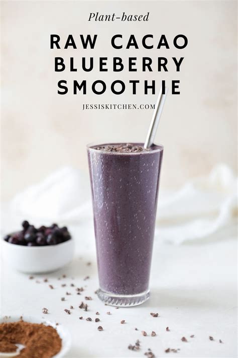 Decadent Cacao Blueberry Smoothie