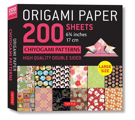 Amazon Origami Paper 200 Sheets Chiyogami Patterns 6 3 4 17cm