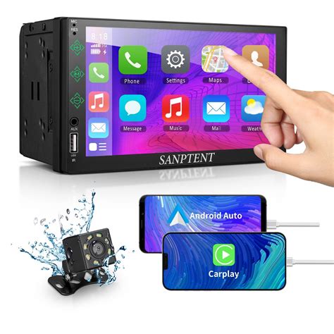 Buy SANPTENT Double Din Car Stereo 7 Inch Touch Screen Compatible