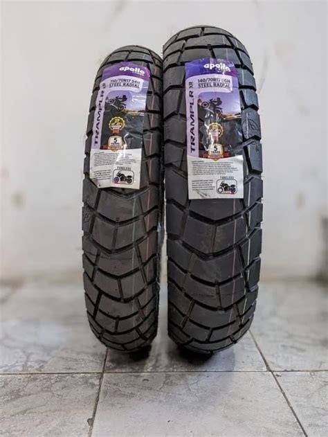 APOLLO 110 70 R17 140 70 R17 TRAMPALR XR RADIAL COMBO PACK 2 TYRES