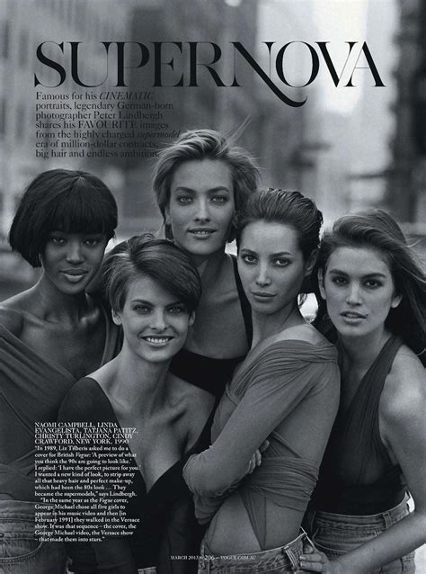 Naomi Campbell Linda Evangelista Tatjana Patitz Christy Turlington