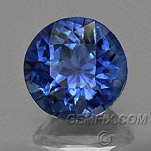 Unheated Blue Sapphire Round Roulette Cut Cts Gemfix