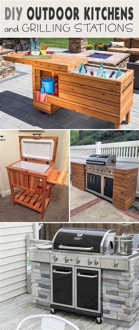 Diy outdoor grill station with roof - bastaexplorer