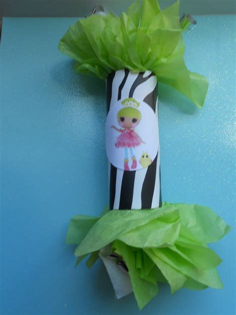 Zebra print mini pinata party favor candy roll, toilet paper rolls, zebra print duct tape, pink ...