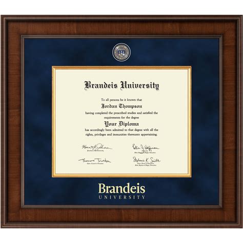 Brandeis University Diploma Frame Custom Frames Online Church Hill