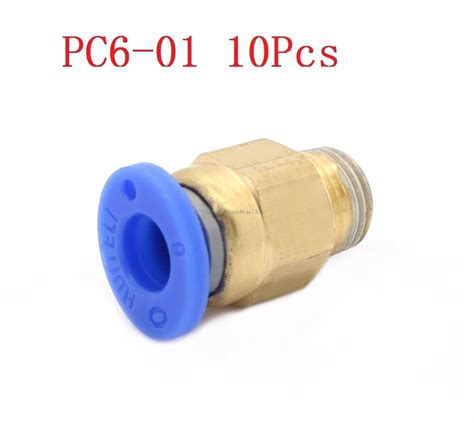 10X 6mm Tube X 1 8 Male Thread Quick Connector Pneumatic Air Fittings