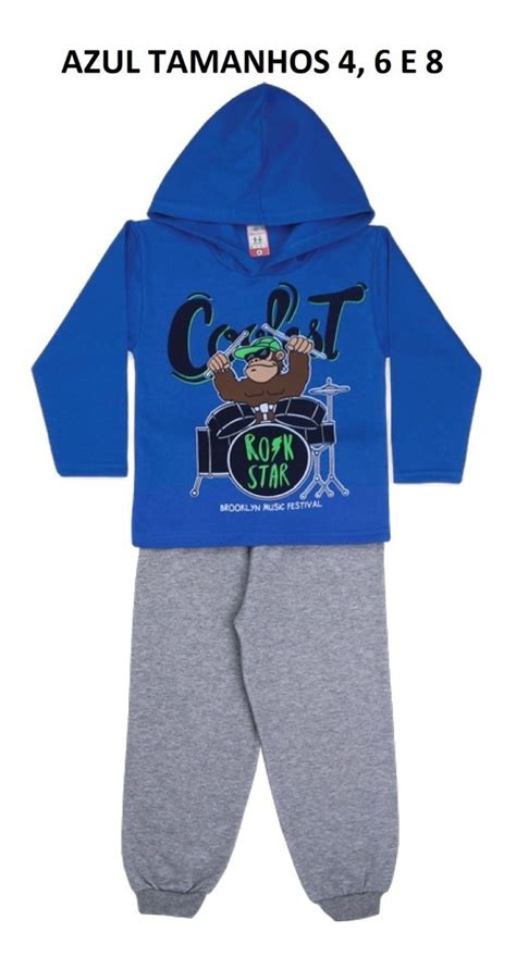 Kit Conjuntos Moletom Infantil Menino Blusa Cal A Atacado Mercado Livre