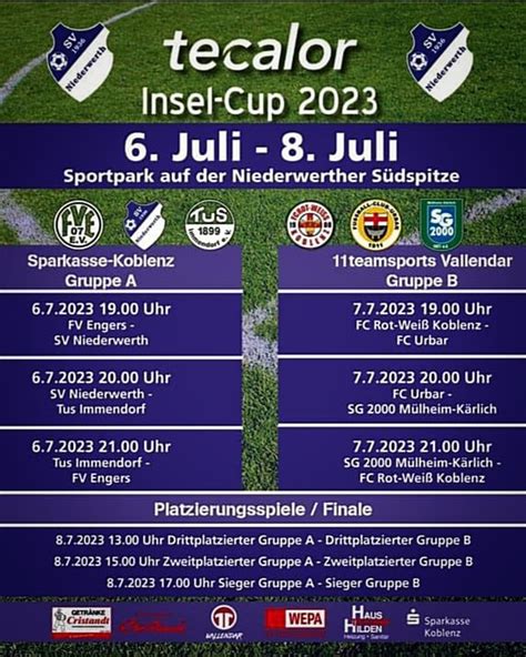 Fv Engers E V Fve Steht Im Finale Des Insel Cup Gegner Am