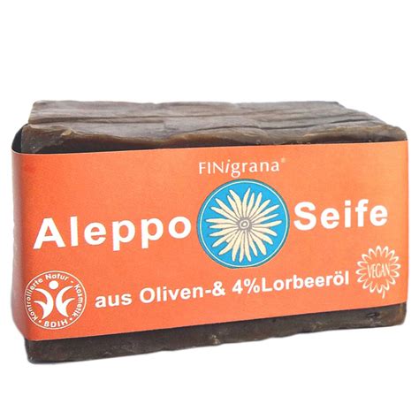 Bio Aleppo Seife aus Oliven 4 Lorbeeröl