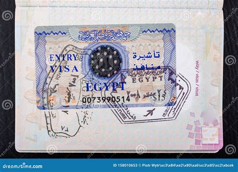 Visa To Egypt In The Passport Documents Needed To Cross The Border