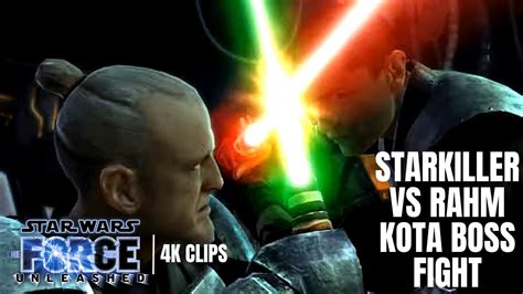 Starkiller Vs Rahm Kota Boss Fight Sith Master Star Wars The Force