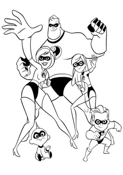 Incredibles Coloring Page