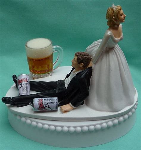 Funny Wedding Cake Toppers Bride Dragging Groom – ADDICFASHION