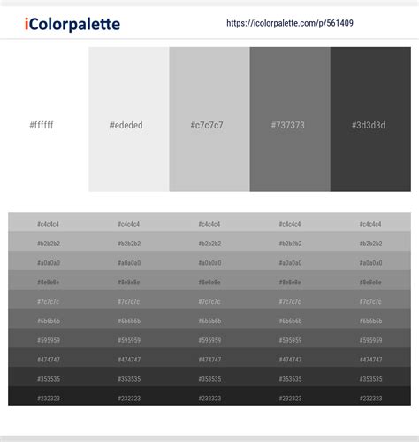 260+ Latest Color Schemes with White Smoke And Silver Color tone ...