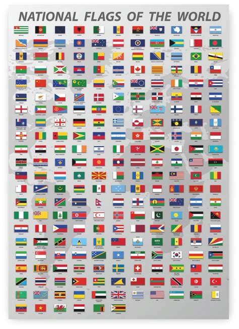 World Flags Flagi PaŃstw Plakat A1 594x84cm 336 Flagi PaŃstw • Cena