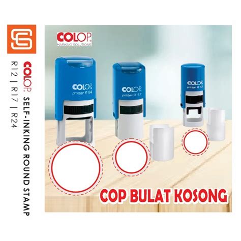 Cop Bulat Kosong Colop R12 R17 R24 Shopee Malaysia