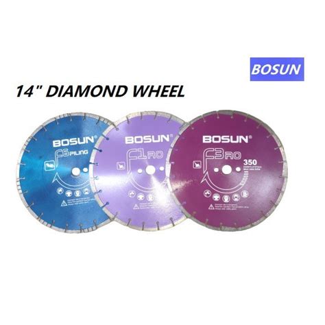 BOSUN 14 350MM DIAMOND WHEEL DISC F1RO ASPHALT CONCRETE F3RO