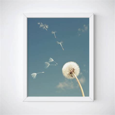 Dandelion Wall Art, Dandelion Art, Botanical Poster, Dandelion Art ...