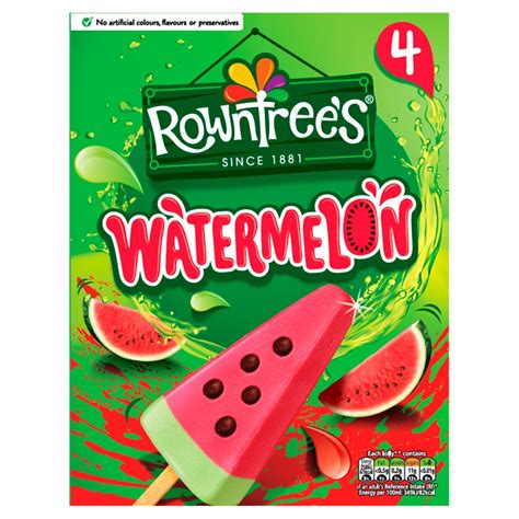 Nestle Rowntree Watermelon Lollies 4pk Co Op