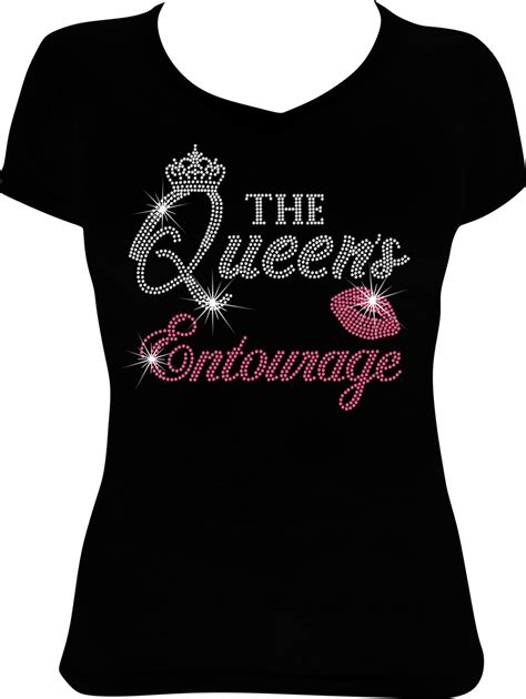 The Queens Entourage Lips Bling Shirt Birthday Bling Birthday Shirt