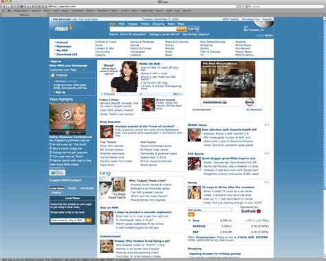 Screenshots New Microsoft Msn Homepage Debuts Kara Swisher News Allthingsd