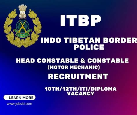 ITBP Recruitment 2022 Constable Head Constable Apply Online Now