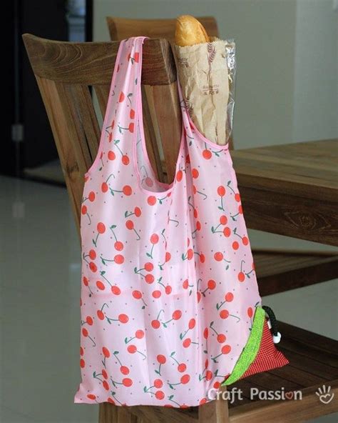 Strawberry Reusable Grocery Bag Free Sew Pattern Diy Reusable Bags