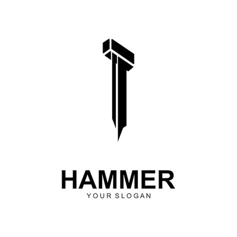 Premium Vector | Hammer logo vector illustration design creative logo ...