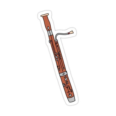 Bassoon Musical Instrument Simple Sticker For Sale By Bassoongirl123 Bassoon Musicals