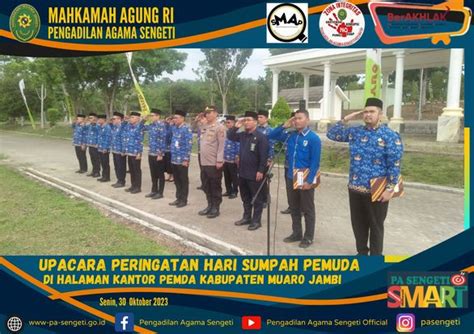 Wakil Ketua PA Sengeti Menghadiri Upacara Peringatan Hari Sumpah Pemuda