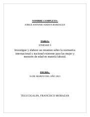 TAREA UNIDAD 5 Docx NOMBRE COMPLETO JORGE ANTONIO AMAYA BARDALES