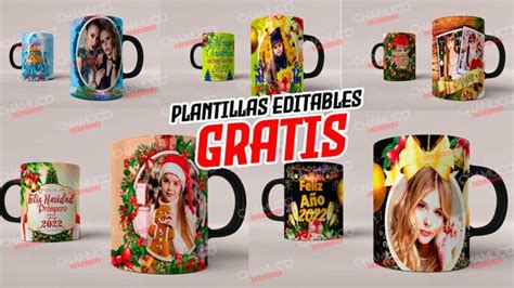 Plantillas para sublimar de Stitch Navideño con editables