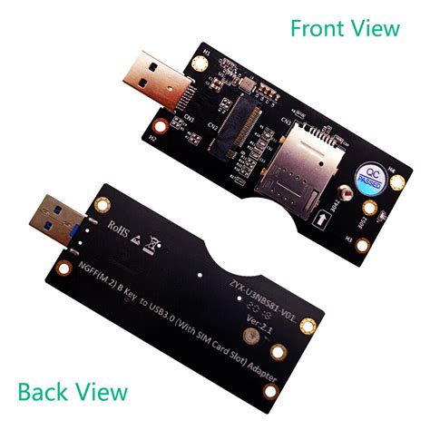 Ngff M To Usb Adapter Expansion Cards With Sim Pin Card Slot For