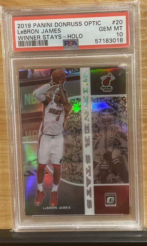 Donruss Optic Lebron James Winner Stays Holo Psa Gem Mt