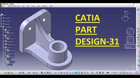 31 CATIA Tutorial For Beginner CATIA Practice Design Part Modelling