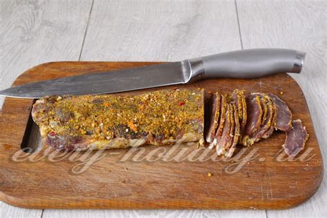 Сыровяленое мясо в домашних условиях, рецепт